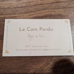 Le Coin Perdu Bar à Vin